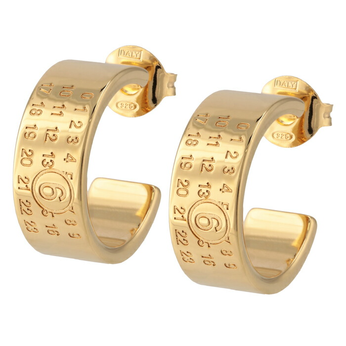 MM6 【並行輸入品】 MAISON MARGIELA ピアス ニューメリック ミニマル