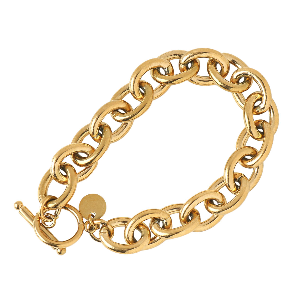 ブレスレット レディース ステンレス チェーンブレスレット ゴールド