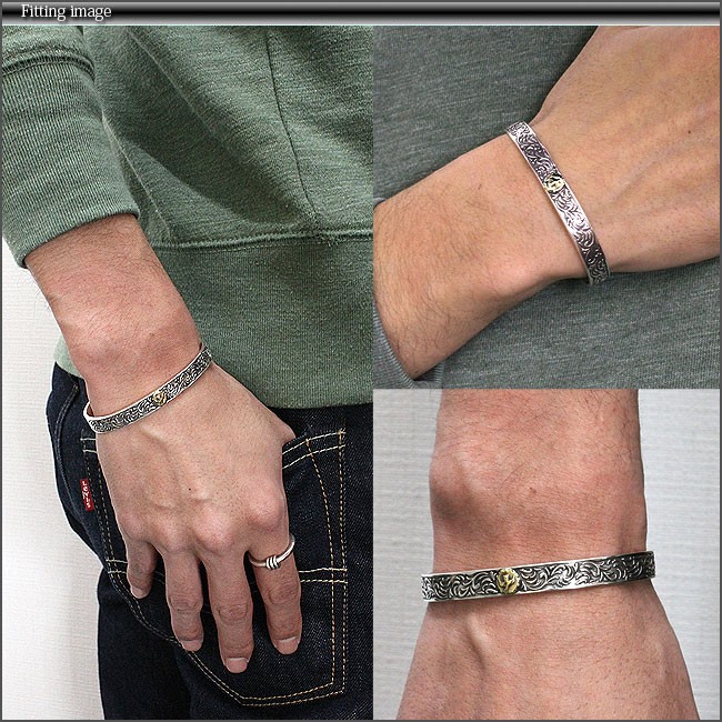 バングル ブレスレット シルバー925 メンズ イエローイーグル