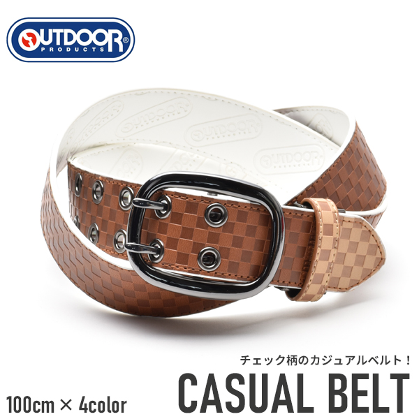 ベルト メンズ レディース ブロックチェック柄 バックル おしゃれ