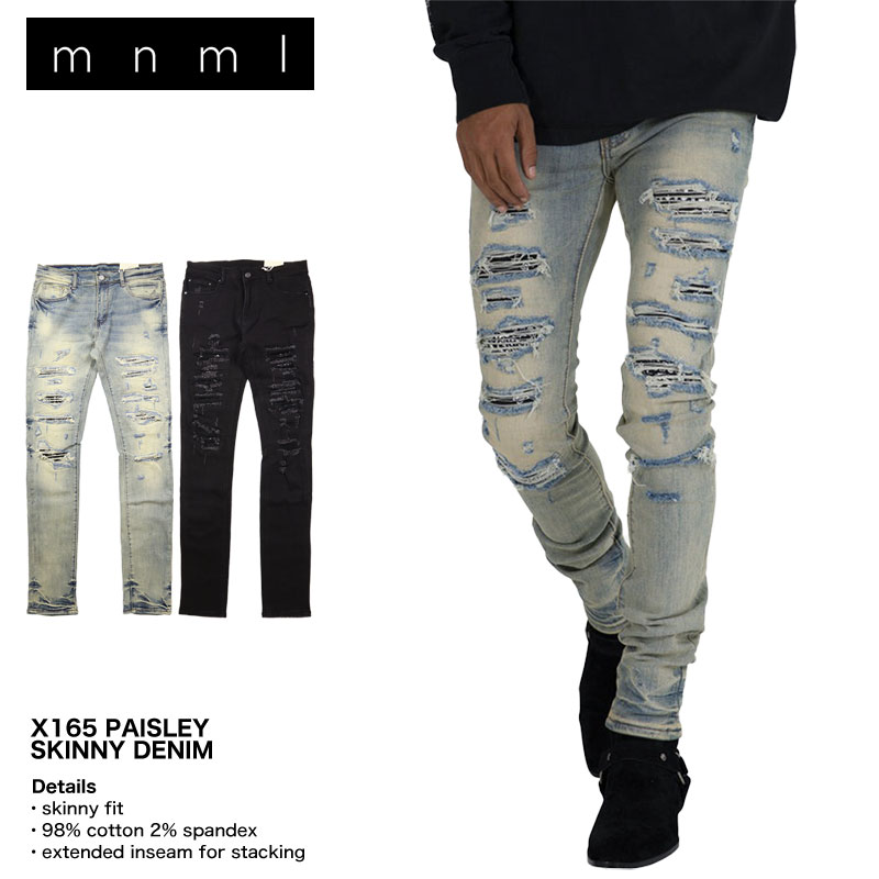 mnml（ミニマル） デニム スキニーパンツ スキニージーンズ Gパン