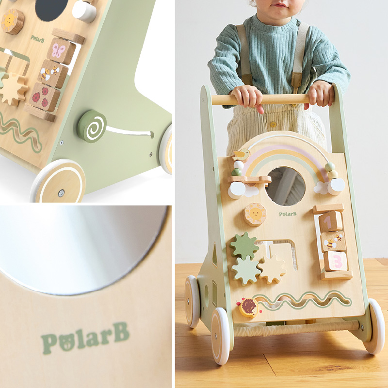 コットンバッグ付！ポーラービー アクティビティベビーウォーカー