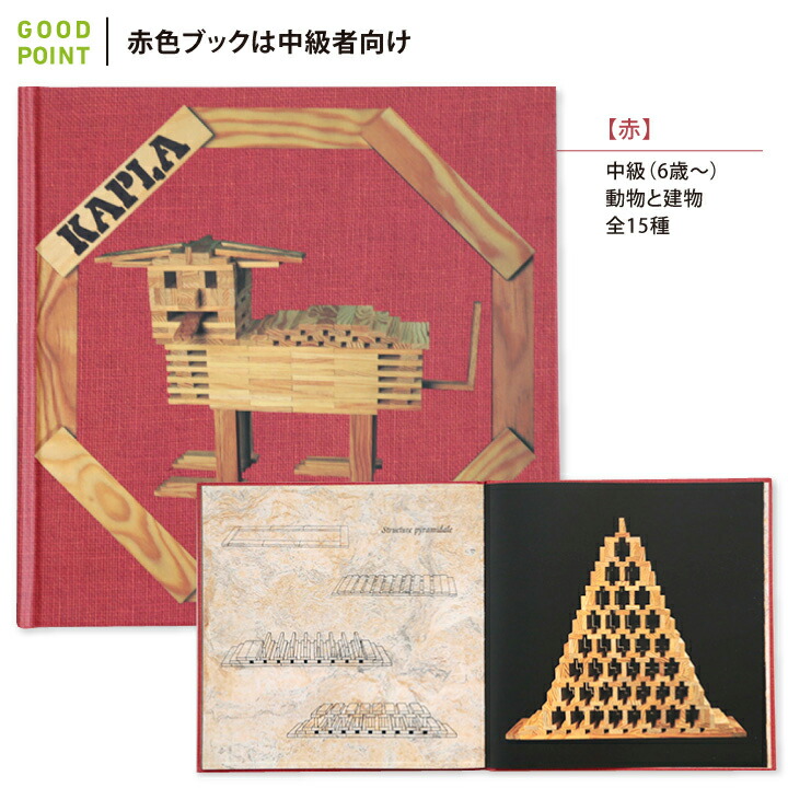 KAPLA（カプラ） KAPLAブロック280+白木アートブック｜木のおもちゃ