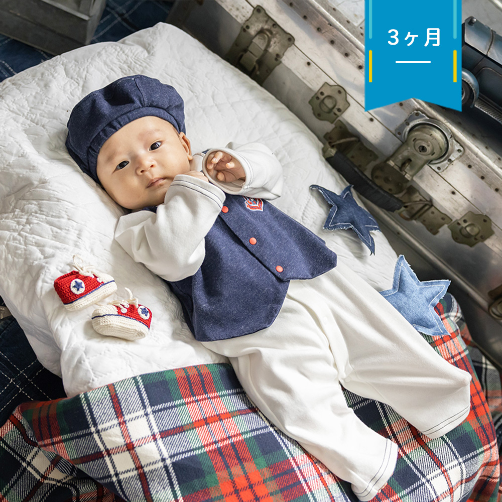 妖精の森 新デザイン！妖精の森 ニットデニムのベビーフォーマルセット