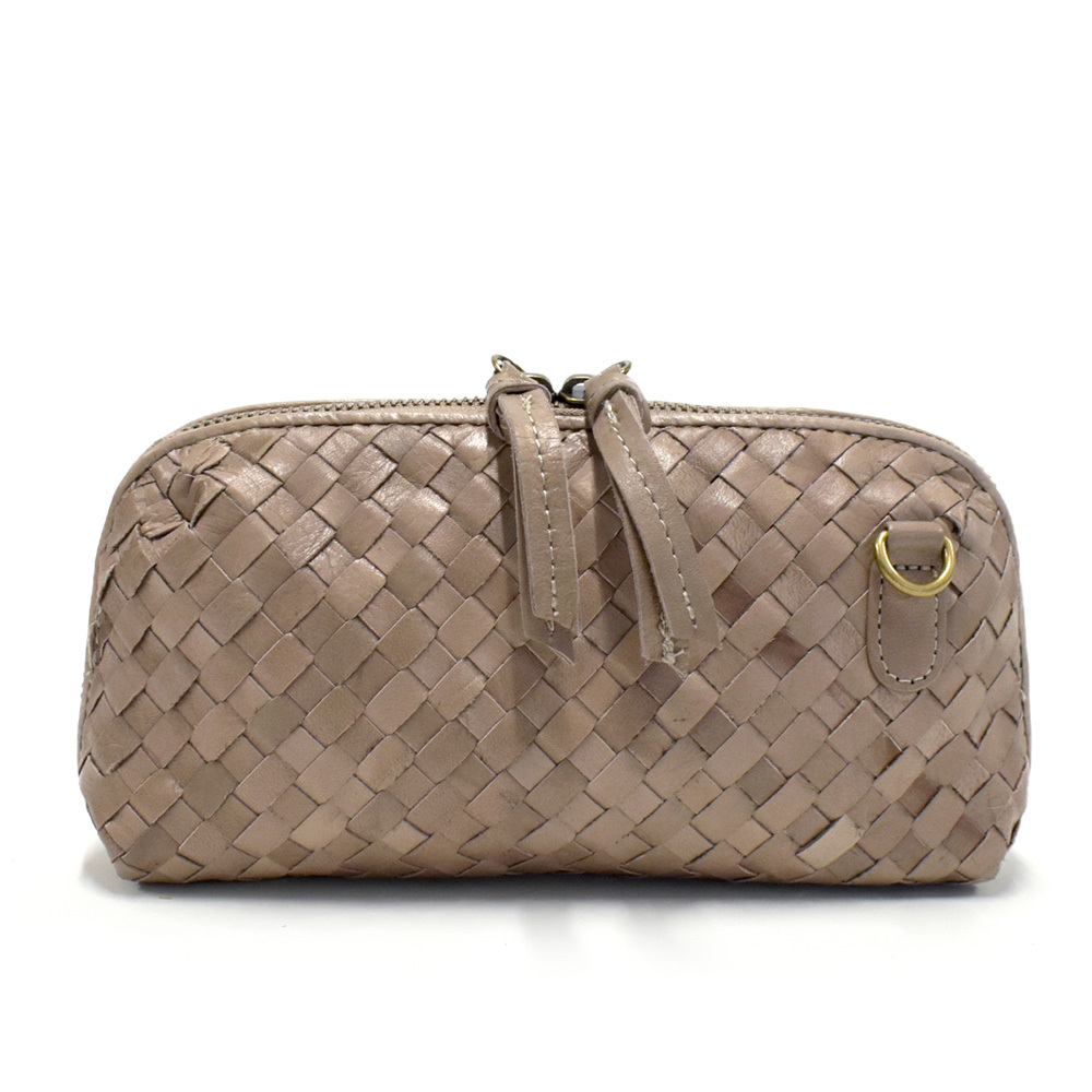 馬革 ポニーザー お財布ポシェット メッシュ 本革 ホース ショルダー