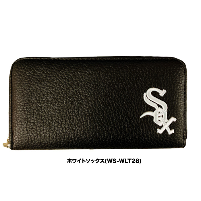 あすつく イーカム MLB 長財布 ヤンキース ドジャース ホワイト