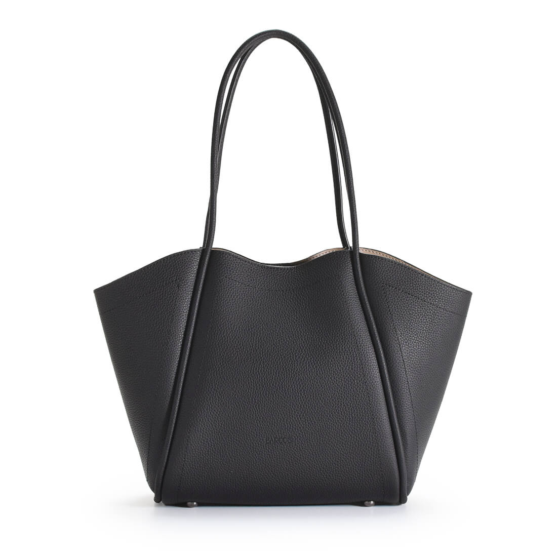 BARCOS（バルコス） ポーチ付きシュリンクレザートートバッグ