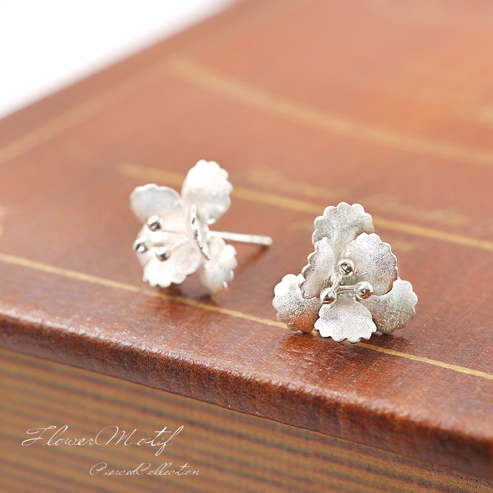 シルバー925 ピアス フラワー お花 レディース シルバー アクセサリー
