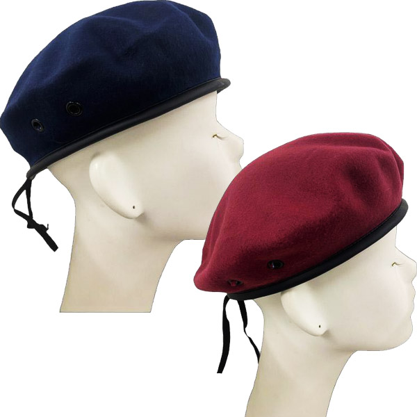 ミリタリー風 ベレー帽 フェルト帽子 軍帽 サバイバル ベレー ハット