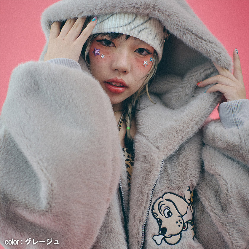 GALFY（ガルフィー） セレブ ファー コート メンズ レディース