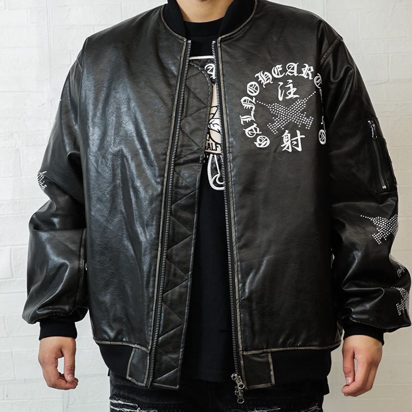 GALFY（ガルフィー） アウター メンズ ワイド MA-1 ユニセックス 刺繍