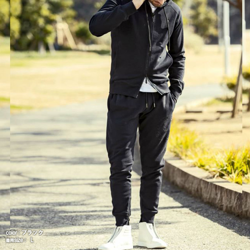 1PIU1UGUALE3 RELAX メンズ セットアップ ラインストーン 大人