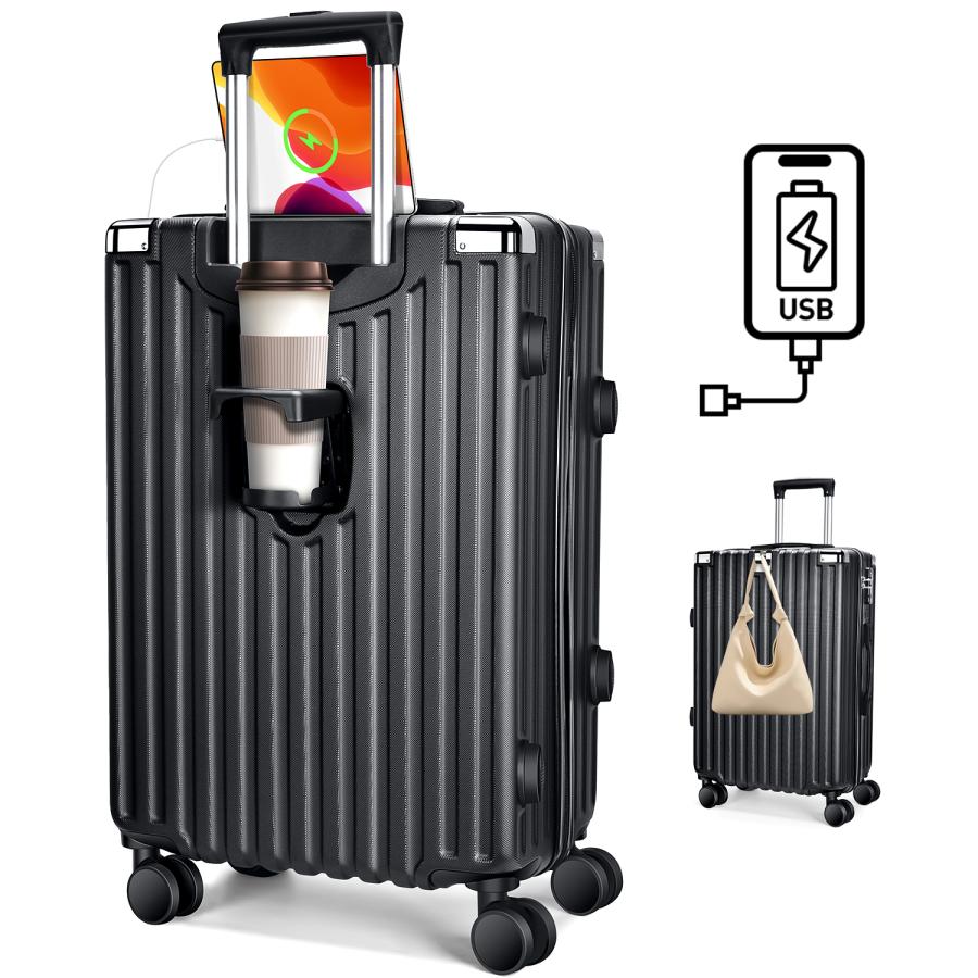 BARGOCH スーツケース 機内持ち込み キャリーケース 軽量 大容量 静音