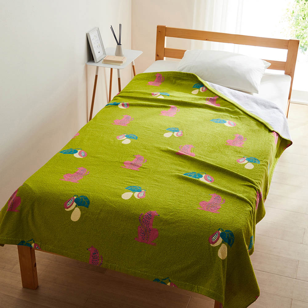 ベルメゾン（BELLE MAISON） タオルケット 肌掛け布団 ケット シングル