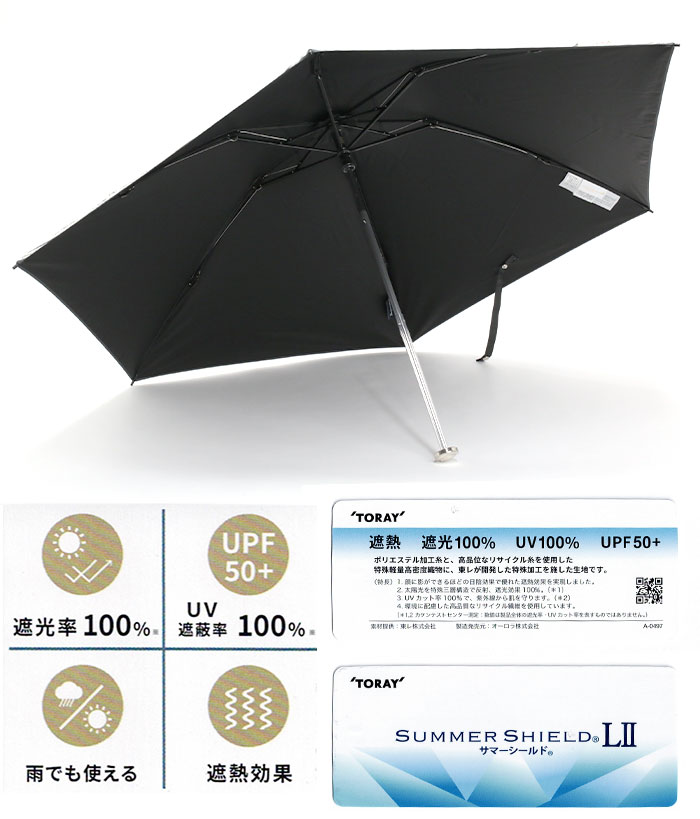 Aquascutum（アクアスキュータム） 日傘 折りたたみ傘 東レ サマー