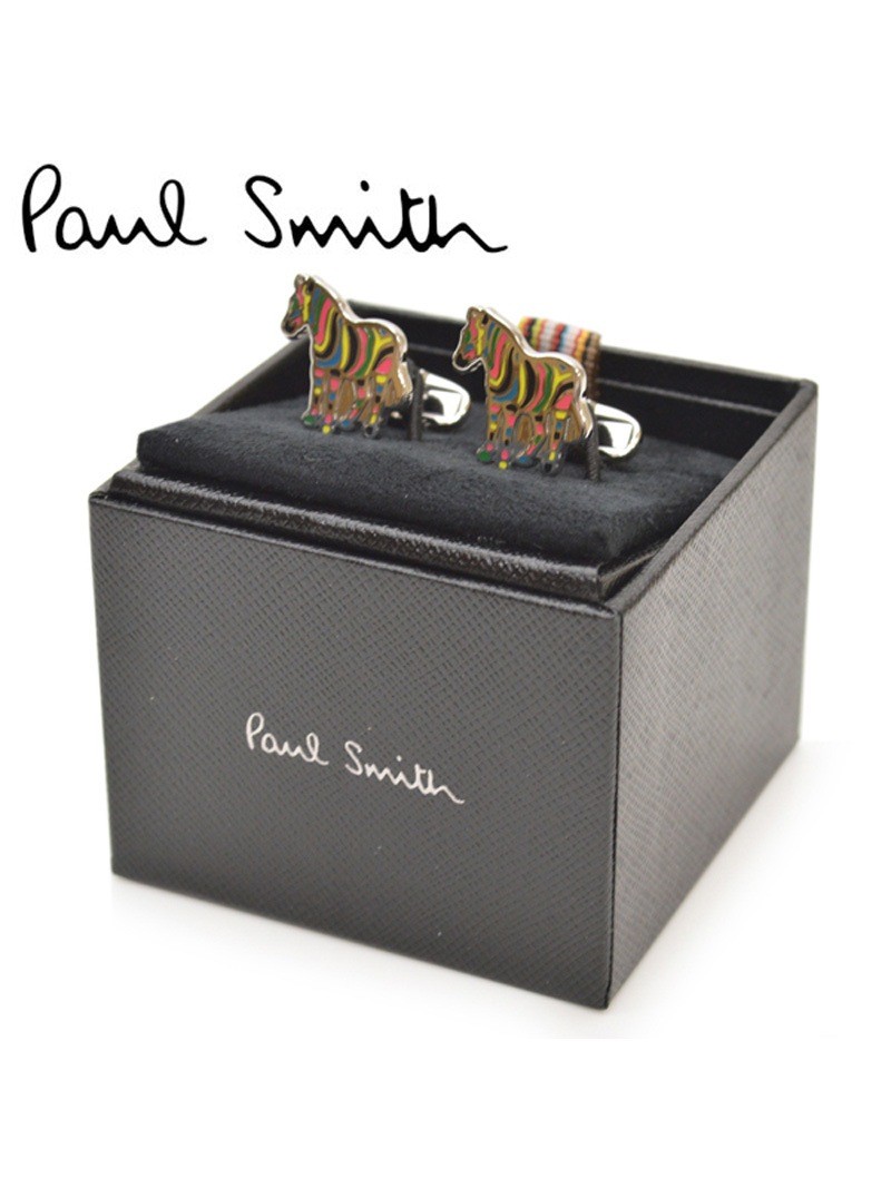 カフス ポールスミス メンズ Paul Smith ゼブラ シマウマ ケース