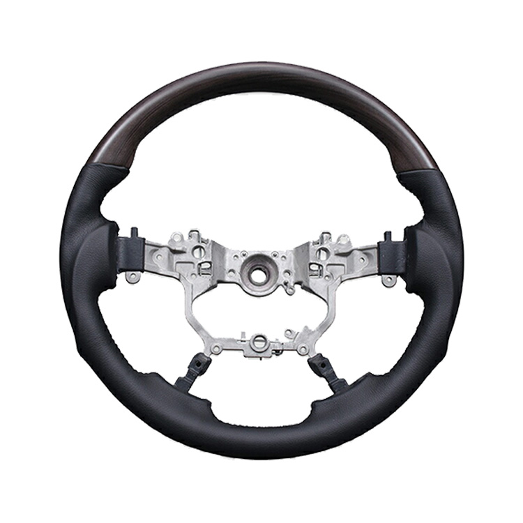 ランドクルーザー プラド 後期 黒 茶木目 ベージュ ステアリング