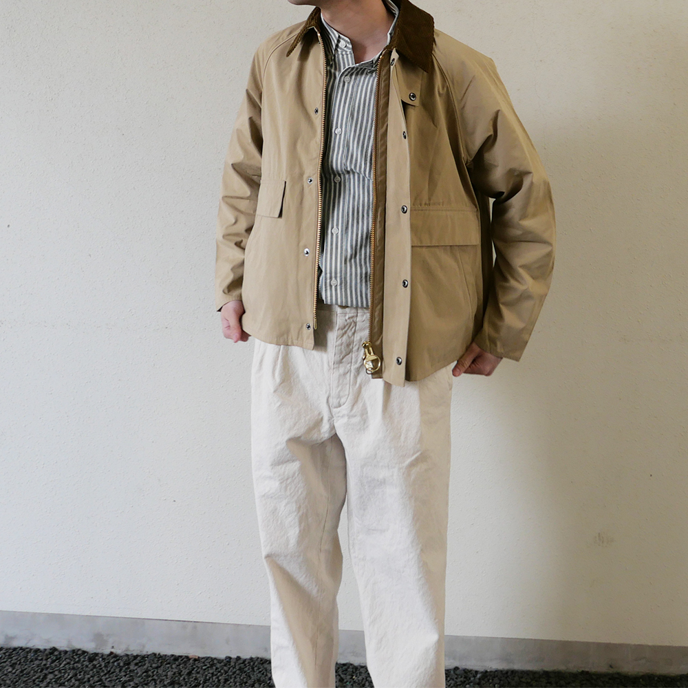 Barbour（バブアー） ボロウデイル ピーチスキン ショート ブルゾン