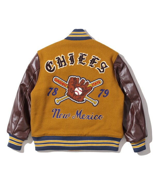 WHITESVILLE スタジャン メンズ ホワイツビル ウールメルトン アワード