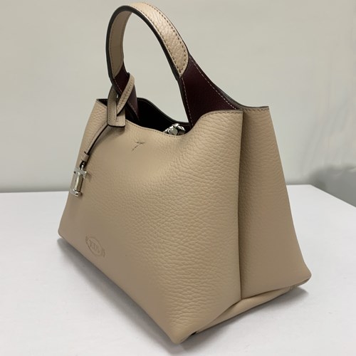 TOD'S（トッズ） レザーマイクロバッグ レディース ピンクベージュ 訳