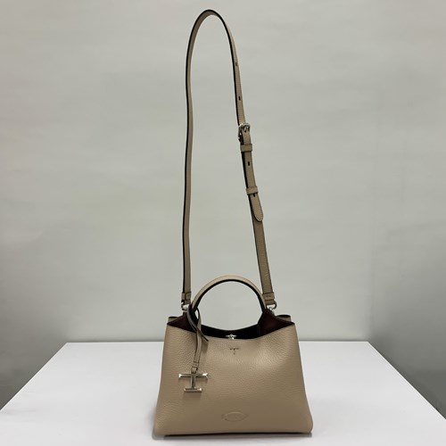 TOD'S（トッズ） レザーマイクロバッグ レディース ピンクベージュ 訳