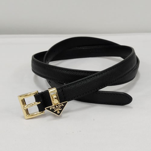 PRADA（プラダ） ベルト サフィアーノ レザー レディース ブラック