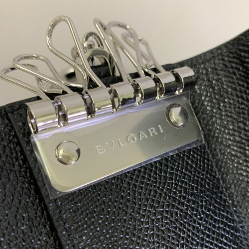 BVLGARI（ブルガリ） キーケース 6連 キーホルダー カーフレザー ロゴ