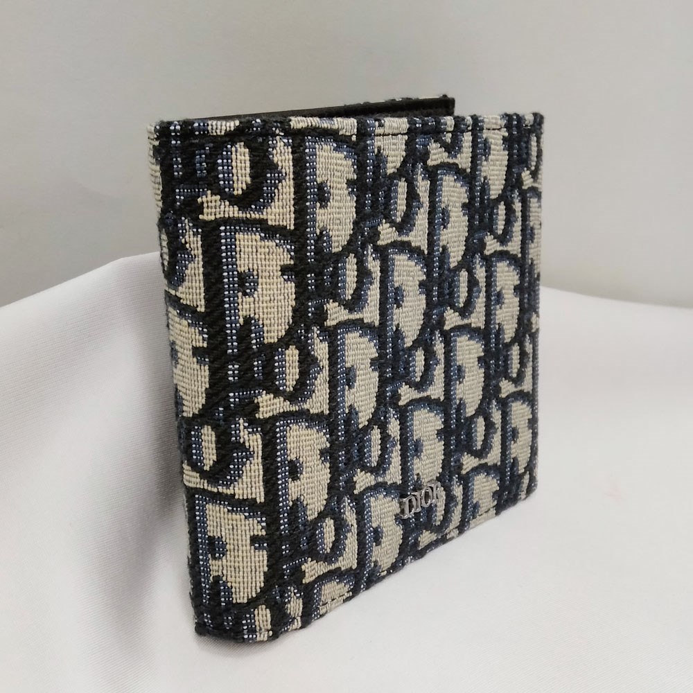 Dior HOMME DIOR 折り財布 二つ折り オブリーク レディース ブラック