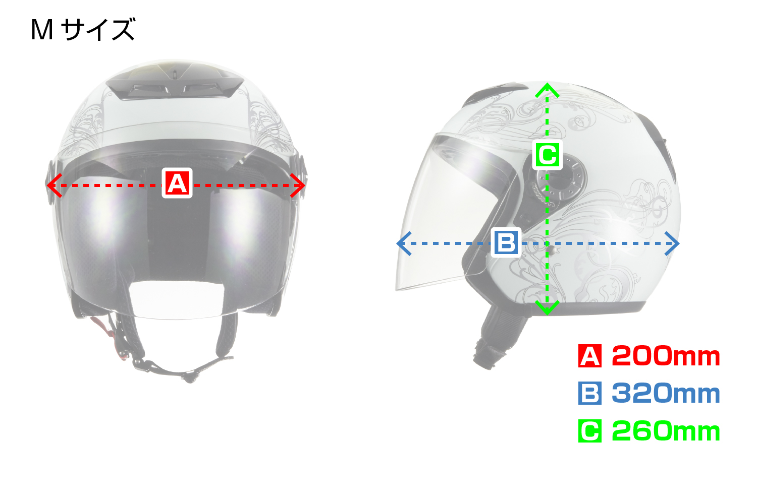 バイクヘルメット ジェット ジェットヘルメット M 57〜58cm