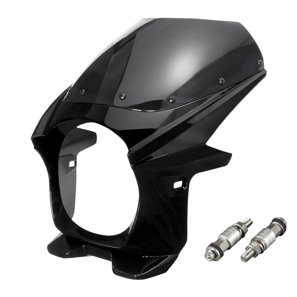 汎用 ビキニカウル φ180 ボルトセット 黒 ブラック 新品 フロント