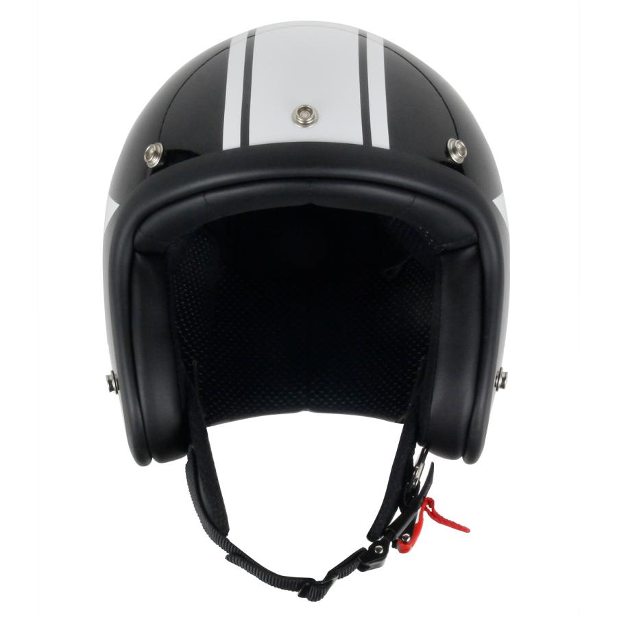 バイクヘルメット ヘルメット スモールジェット ブラック/ホワイト