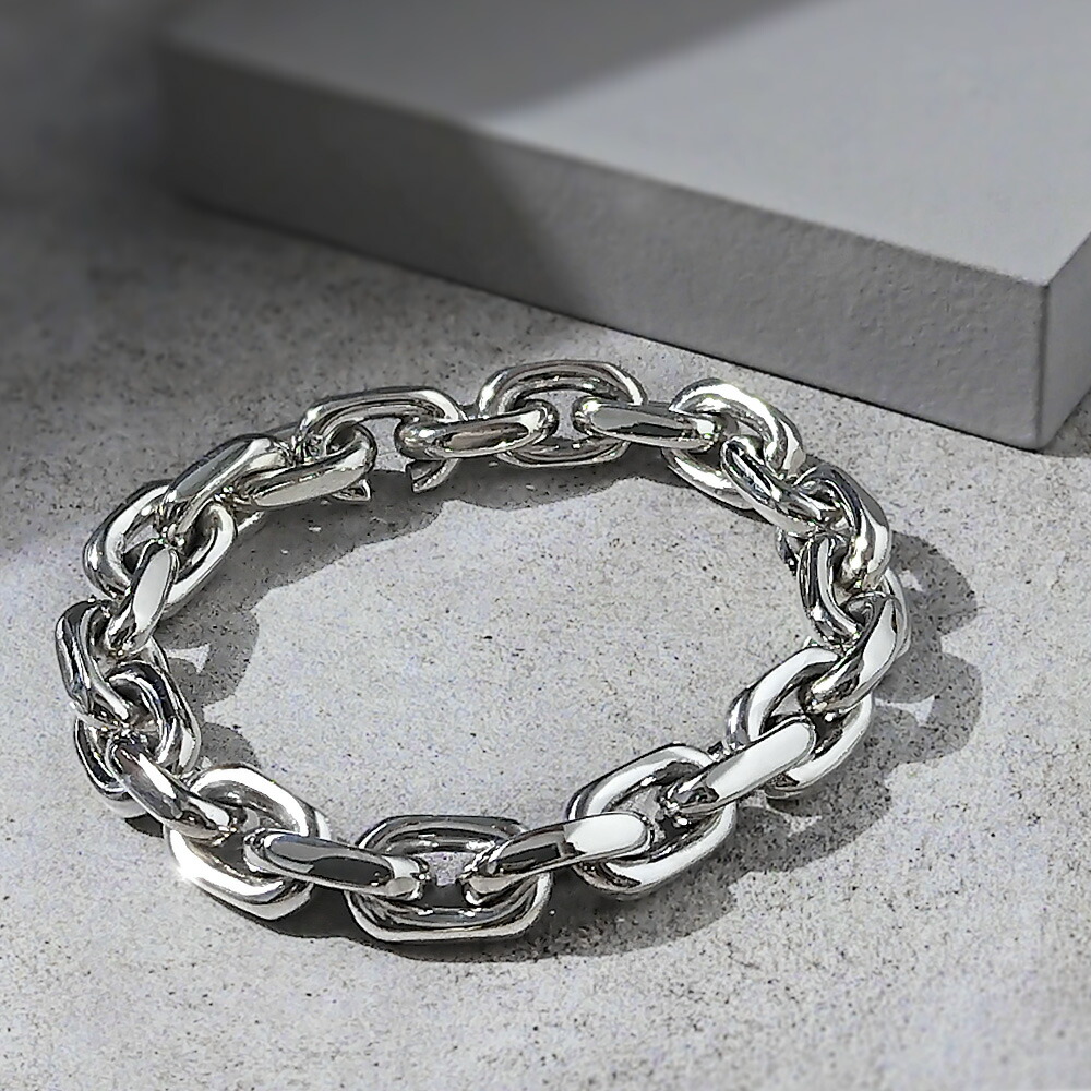 Binich（ビニッチ） ブレスレット メンズ シルバー925 アズキチェーン