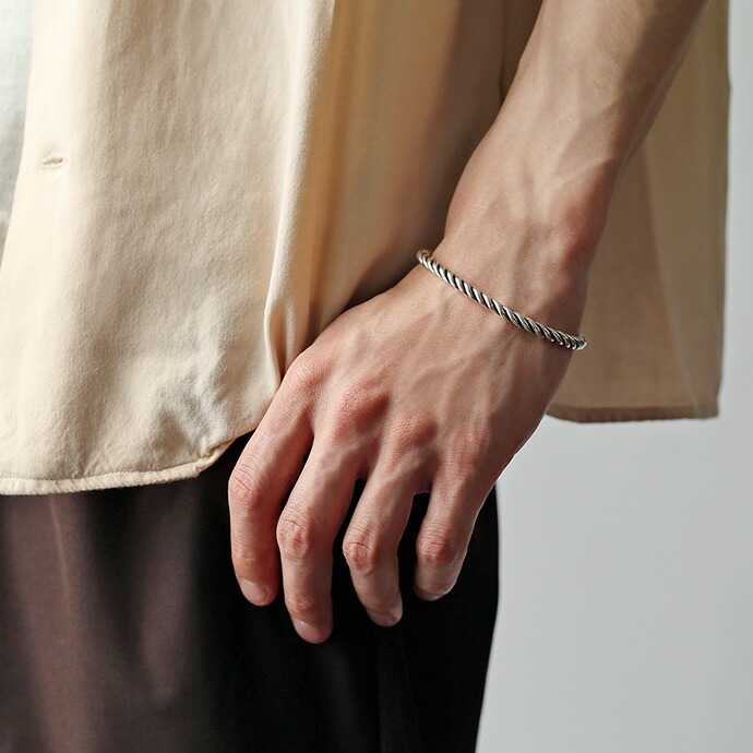 Binich（ビニッチ） ブレスレット メンズ シルバー925 ツイスト