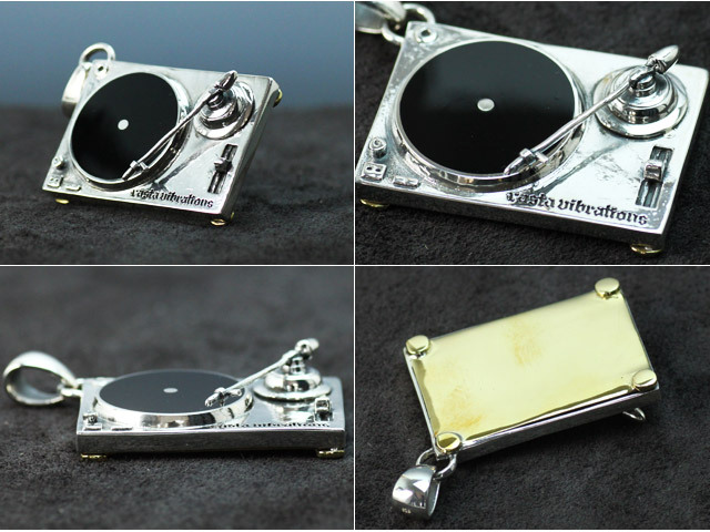 Binich（ビニッチ） ターンテーブルペンダント (トップのみ) DJ 音楽