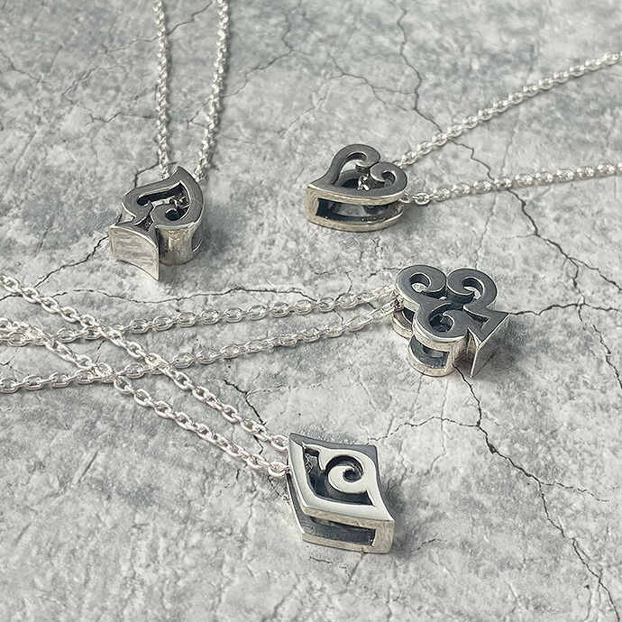 Binich（ビニッチ） トランプ ネックレス メンズ レディース シルバー