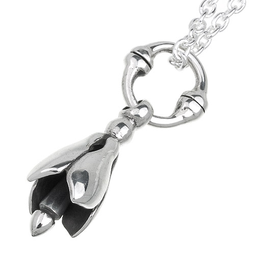 Binich（ビニッチ） 音が鳴る 鈴 フラワー ベル ネックレス メンズ