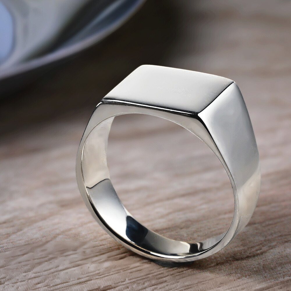 Binich（ビニッチ） シルバー925 印台リング シグネットリング メンズ