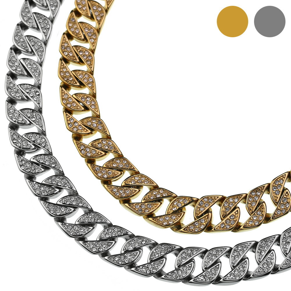 Binich（ビニッチ） ジルコニア マイアミキューバン リンク ネックレス