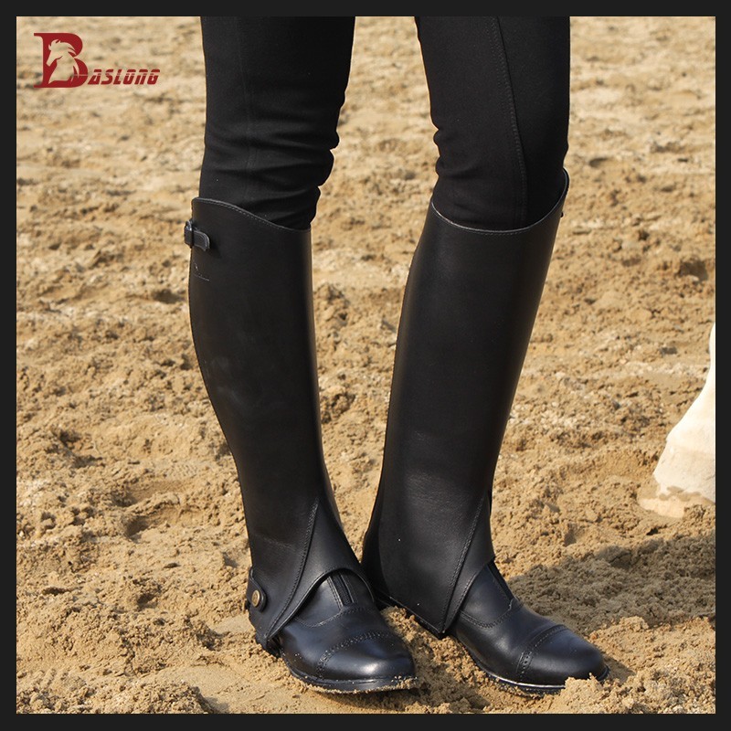 ハーフチャップス 本革チャップス 乗馬用チャップス ゲートル