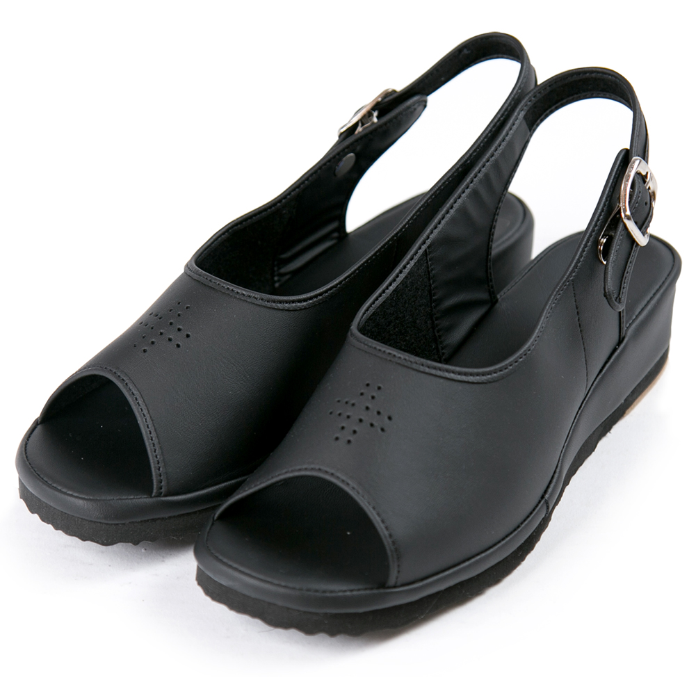 ナースシューズ 黒 疲れない スタンダード ナースサンダル l オフィス