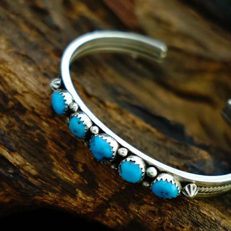 インディアンジュエリー バングル ブレスレット ナバホ族 ターコイズ