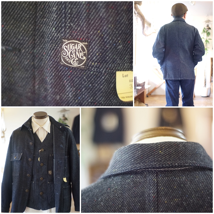 SUGAR CANE sugarcane シュガーケーン ネップデニム ワークコート