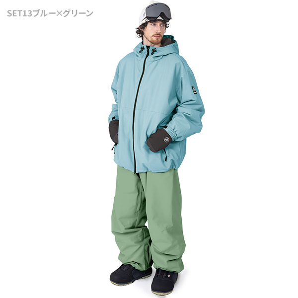 BLACK SNOW スノボウェア メンズ 上下セット スノーボードウェア