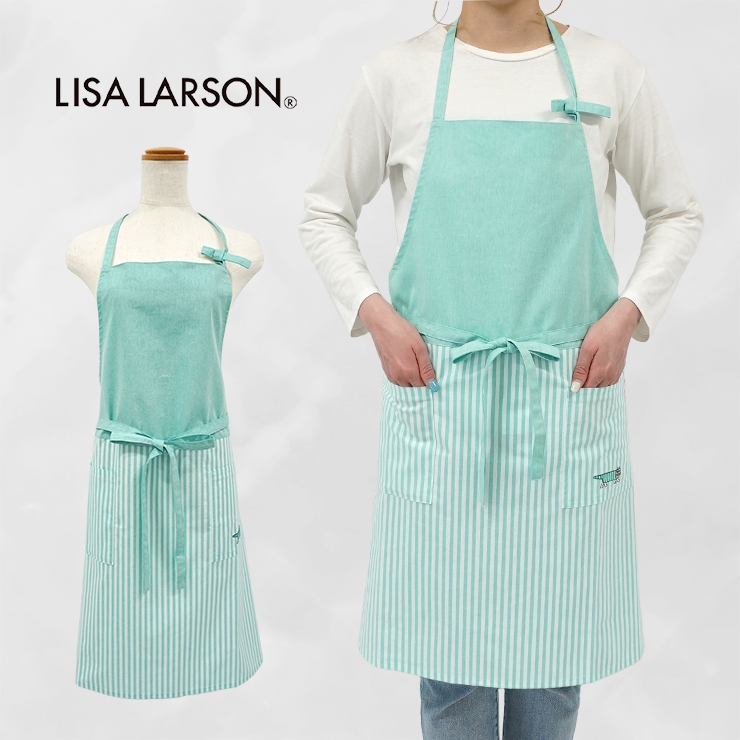 Lisa Larson（リサラーソン） エプロン ブランド ホルターネック 母の