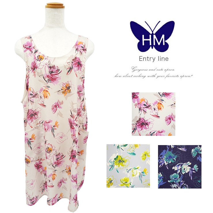 HANAE MORI（ハナエモリ） エプロン Entryline HANAEMORI 母の日