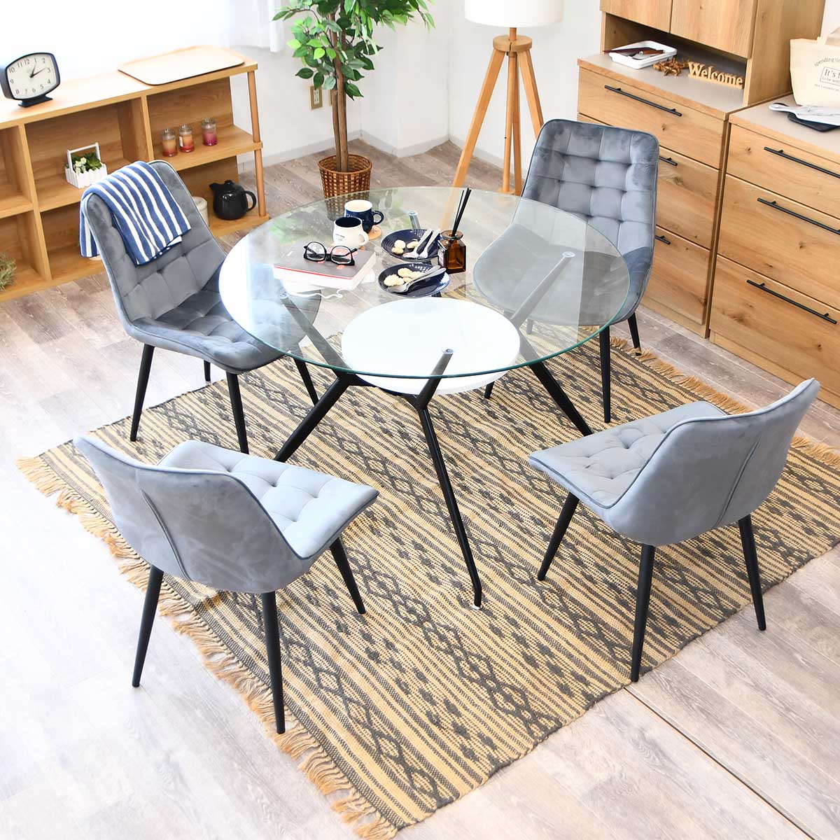 2/28＆3/1限定 10%OFFセール】ダイニングテーブルセット 5点セット