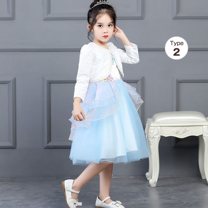 長袖ボレロ カーディガン ジャケット コート 子どもドレス 子供