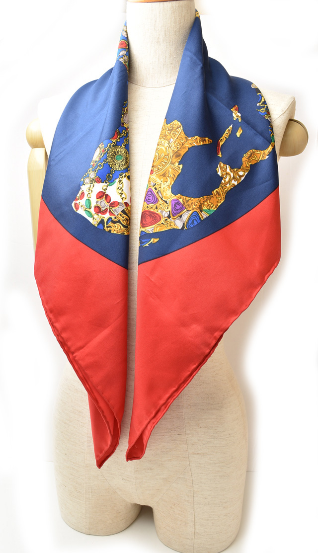 CHANEL（シャネル） スカーフ スカーフ 88 シルクツイル 世界地図/宝石