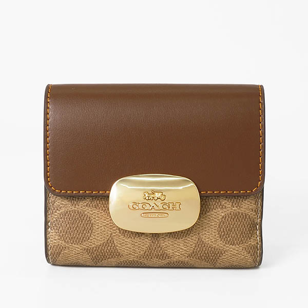 COACH（コーチ） 二つ折り財布 シグネチャー エライザ スモール