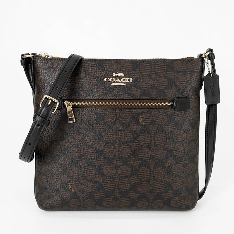 COACH（コーチ） ショルダーバッグ シグネチャーキャンバス 縦型